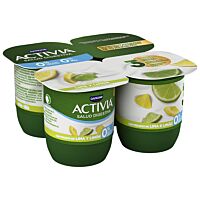 Activia 0 % sabor lima y limón 4 x 120 g