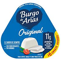 Burgo de Arias queso natural 6 x 72 g