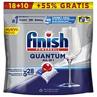 Finish lavavajillas máquina quantum 20 + 8 ud