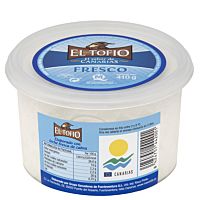El Tofio queso fresco tarrina 410 gr