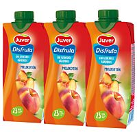 Juver Disfruta bebida de melocotón sin azúcares añadidos 3 x 33 cl