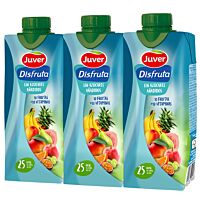 Juver Disfruta bebida 10 + 10 sin azúcares añadidos 3 x 33 cl