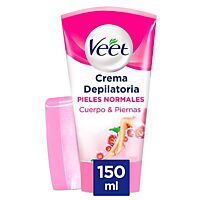 Veet crema depilatoria ducha piel sensible 150 ml