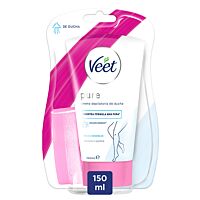 Veet crema depilatoria ducha piel sensible 150 ml