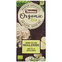 Torras tableta de chocolate negro con macadamia y jengibre eco 100 g