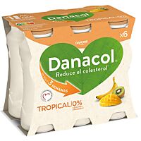 Danone Danacol bebible tropica pack 6x100 g