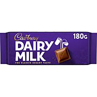 Cadbury tableta de chocolate 180 g