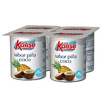 Kalise sabor piña y coco 4 x 125 g