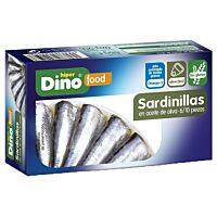 HiperDino sardinillas en aceite de oliva 62 g