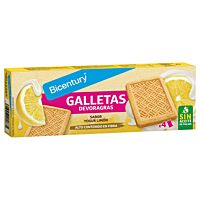 Bicentury galletas de yogur de limón 160 g