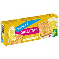 Bicentury galletas de yogur de limón 160 g