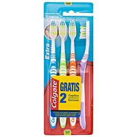 Colgate cepillo dental extra clean medio pack 2+2 gratis