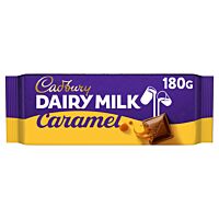 Cadbury tableta de chocolate con caramelo 180 g
