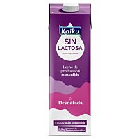 Kaiku leche desnatada sin lactosa 1 l