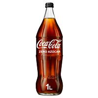 Coca-Cola refresco de cola zero cristal 1 l