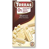 Torras tableta de chocolate blanco sin azúcar y sin gluten 75 g