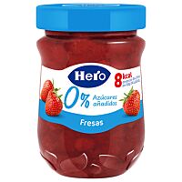 Hero confitura de fresa 0 % azúcares añadidos 280 g
