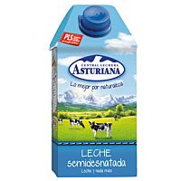 Asturiana leche semidesnatada 0,5 l