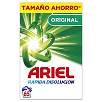 Ariel detergente en polvo regular 65 lv