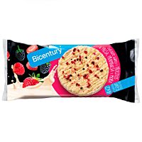 Bicentury tortitas de chocolate blanco y frutos rojos 131 g