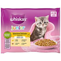 Whiskas gato casserole junior aves 4 x 100 g