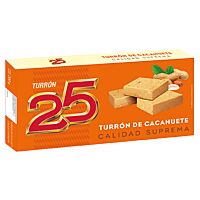 Turrón 25 turrón blando cacahuete suprema 200 g