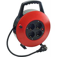 Alargador enrrollable enchufe 4 tomas 10 m