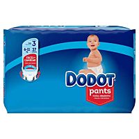 Dodot pañal pants talla 3 6-11 kg 37 unidades.