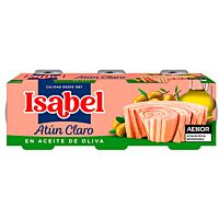 Isabel atún claro ligero 3 x 60 g
