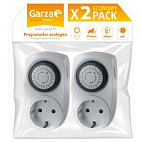 Enchufe con temporizador analógico pack