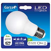 Garza bombilla led 6w e27 240º 470lm 65k