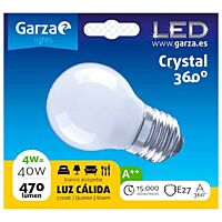 Garza bombilla led fil opal esf 4w e27 470lm 27k
