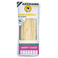 Artesana sandwich jamón y queso 100 g