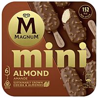 Magnum mini helado de almendras 6 x 58 ml