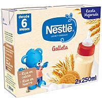 Nestlé papilla lista de galleta 2 x 250 ml