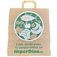 Bolsa de papel kraft con asa