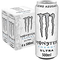 Monster bebida energética ultra white 4 x 50 cl