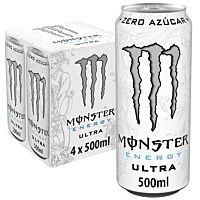 Monster bebida energética ultra white 4 x 50 cl