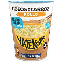 Gallina Blanca yatekomo fideos de arroz con pollo 53 g