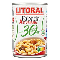 Litoral fabada asturiana 30 % menos en sal y grasas 435 g