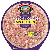 Casa Tarradellas pizza jamón y queso sin gluten 420 g