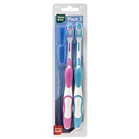 HiperDino cepillo dental premium medio 2 ud