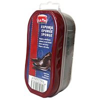 La Piel esponja calzado brillo marrón ud