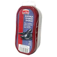 La Piel esponja calzado brillo negro ud