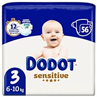 Dodot Sensitive pañales talla 3 6-10 kg 56 ud DODOT PAÑALES PREMIUM