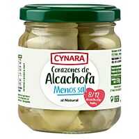 Cynara corazones de alcachofa baja en sal 115 g
