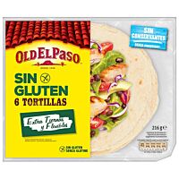 Old El Paso tortillas sin gluten 216 g