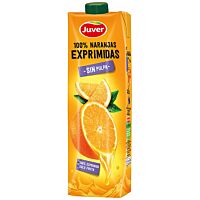 Juver bebida de naranja exprimida sin pulpa 1 l