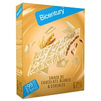 Bicentury barritas de cereales y chocolate blanco 6 ud