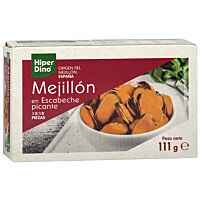 HiperDino mejillón en salsa picante 69 g
